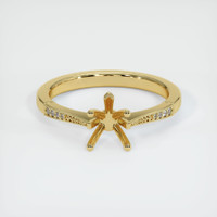 18K Yellow Gold Antique Style Ring Setting Image