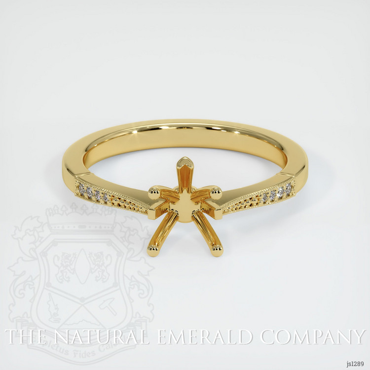 18K Yellow Gold Antique Style Ring Setting