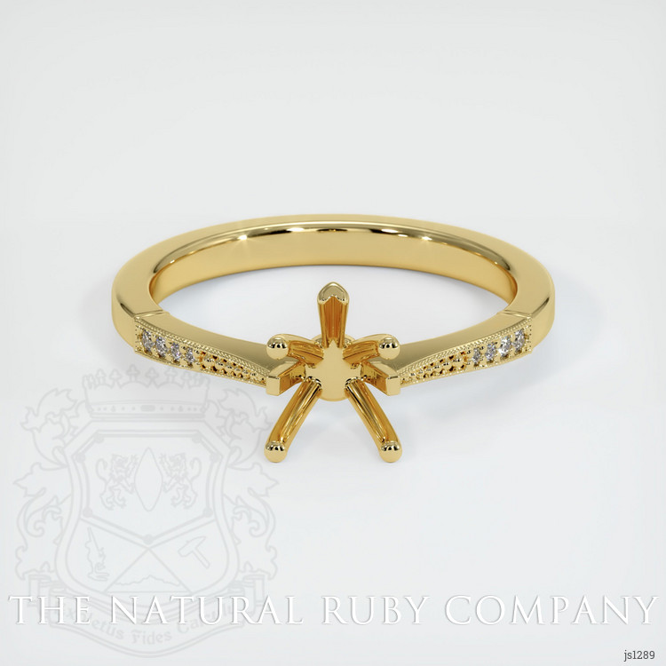 18K Yellow Gold Antique Style Ring Setting