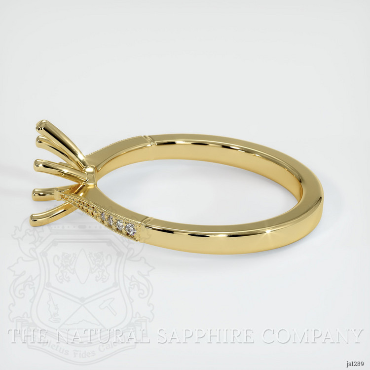 18K Yellow Gold Antique Style Ring Setting
