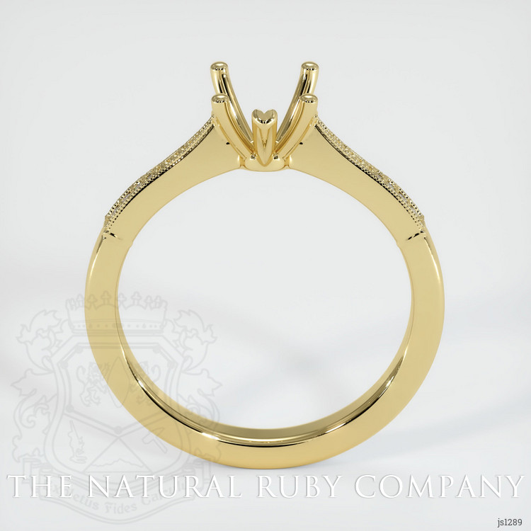 18K Yellow Gold Antique Style Ring Setting