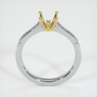 18K Yellow & White Antique Style Ring Setting Image