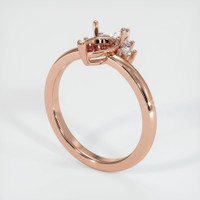 14K Rose Gold Accent Stones Ring Setting Video