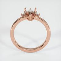 14K Rose Gold Accent Stones Ring Setting Image