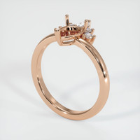 18K Rose Gold Accent Stones Ring Setting Video