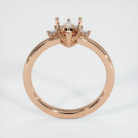18K Rose Gold Accent Stones Ring Setting Image