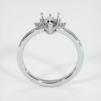 14K White Gold Accent Stones Ring Setting Image