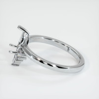 18K White Gold Accent Stones Ring Setting Image