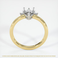 18K White & Yellow Accent Stones Ring Setting Image