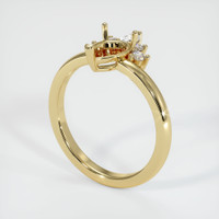 14K Yellow Gold Accent Stones Ring Setting Video