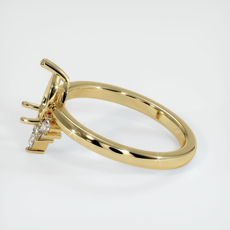 14K Yellow Gold Accent Stones Ring Setting