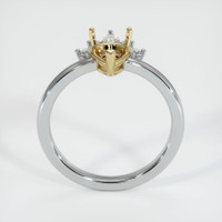 14K Yellow & White Accent Stones Ring Setting Image