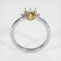 18K Yellow & White Accent Stones Ring Setting Image