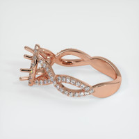 14K Rose Gold Pave Ring Setting Image