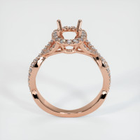 14K Rose Gold Pave Ring Setting Image