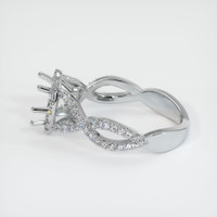 10K White Gold Pave Ring Setting Image