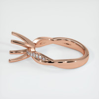 14K Rose Gold Pave Ring Setting Image