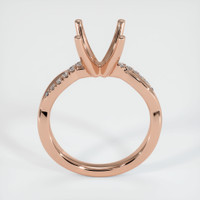 14K Rose Gold Pave Ring Setting Image