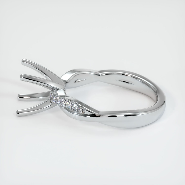 Silver Pave Ring Setting