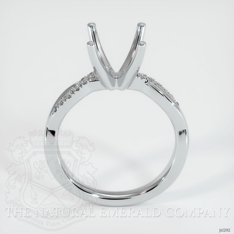 Silver Pave Ring Setting