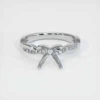 10K White Gold Pave Ring Setting Image