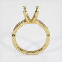 14K Yellow Gold Pave Ring Setting Image