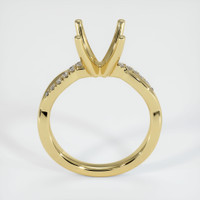 18K Yellow Gold Pave Ring Setting Image
