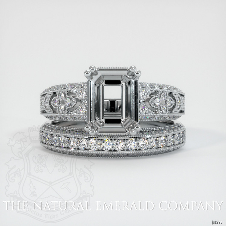 Platinum 950 Antique Style Ring Setting
