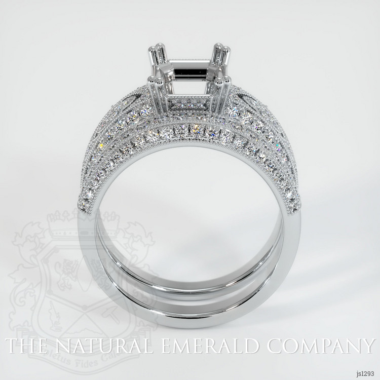 Platinum 950 Antique Style Ring Setting