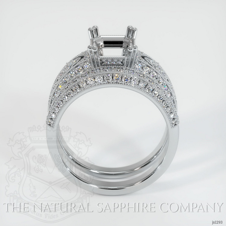 Platinum 950 Antique Style Ring Setting