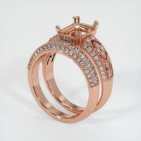14K Rose Gold Antique Style Ring Setting Video