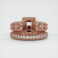 14K Rose Gold Antique Style Ring Setting Image