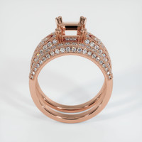 14K Rose Gold Antique Style Ring Setting Image