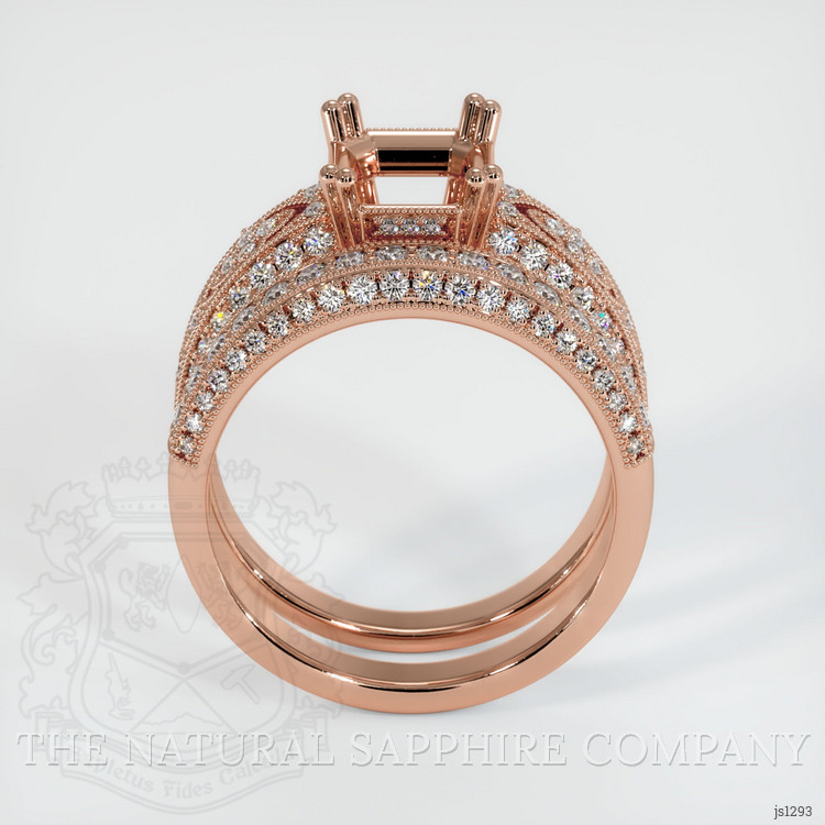 14K Rose Gold Antique Style Ring Setting