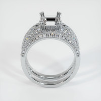 10K White Gold Antique Style Ring Setting Image