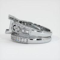18K White Gold Antique Style Ring Setting Image