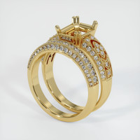 10K Yellow Gold Antique Style Ring Setting Video