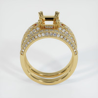 10K Yellow Gold Antique Style Ring Setting Image