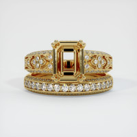 14K Yellow Gold Antique Style Ring Setting Image