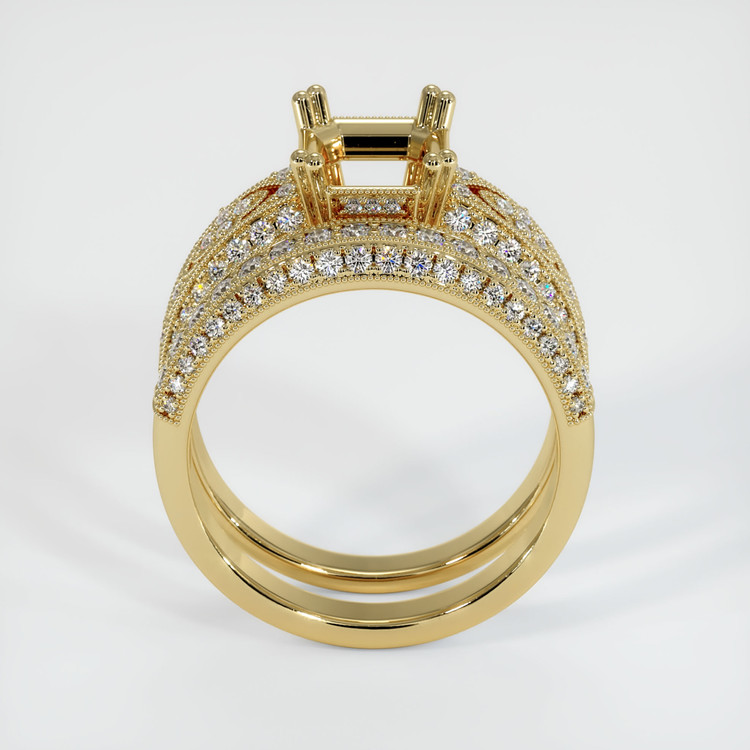 14K Yellow Gold Antique Style Ring Setting