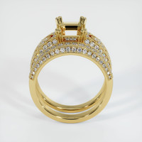 18K Yellow Gold Antique Style Ring Setting Image