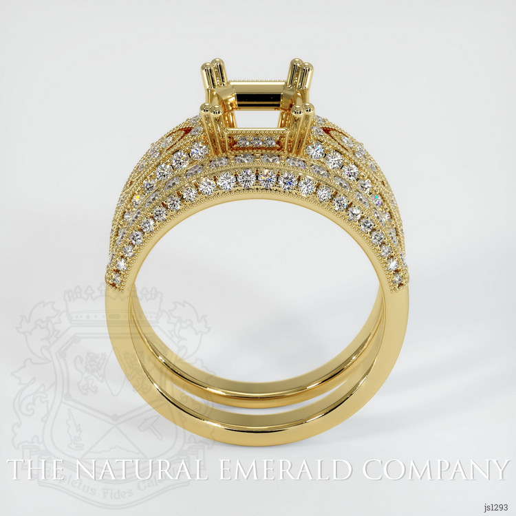 18K Yellow Gold Antique Style Ring Setting