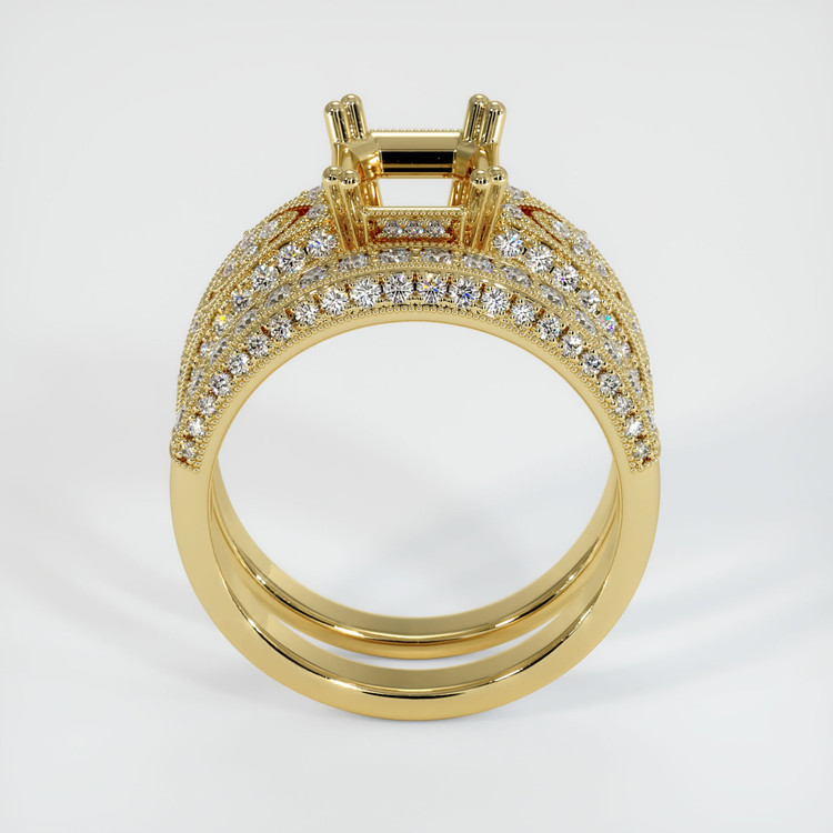 18K Yellow Gold Antique Style Ring Setting
