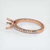 18K Rose Gold Pave Ring Setting Image