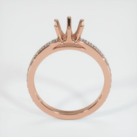 18K Rose Gold Pave Ring Setting Image