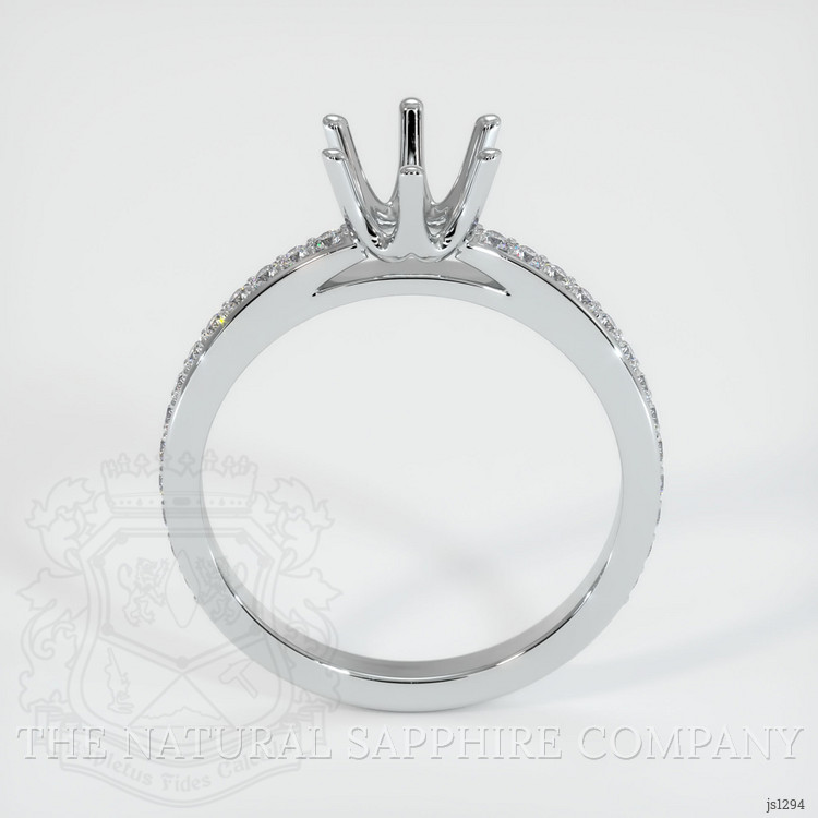Silver Pave Ring Setting