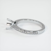 10K White Gold Pave Ring Setting Image