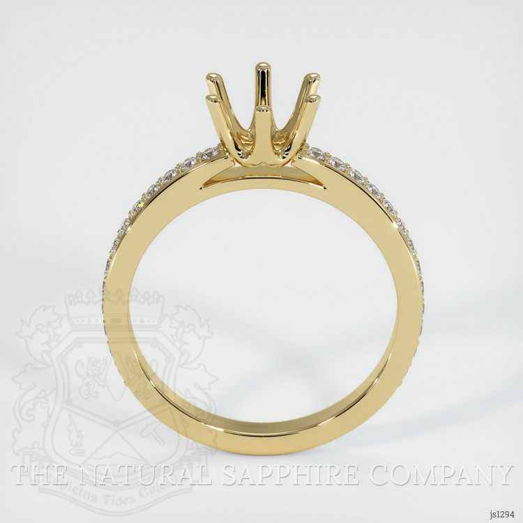 10K Yellow Gold Pave Ring Setting