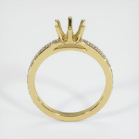 18K Yellow Gold Pave Ring Setting Image