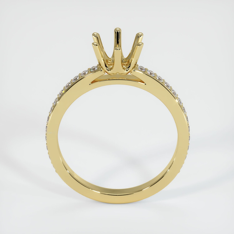 18K Yellow Gold Pave Ring Setting